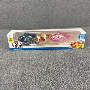 Zuru ROBO ALIVE ROBO FISH Water‎ Activated Swimming Fish Toy 3 pack